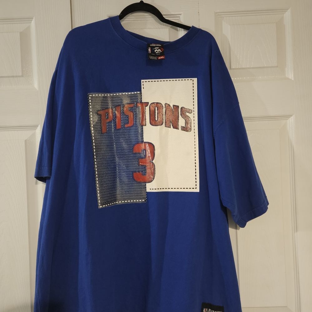 Vintage UNK NBA Licenced Apperal Detroit Pistons Ben Wallace #3 Shirt 3XL